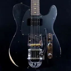 FENDER CUSTOM SHOP LIMITED EDITION 1960 TELE BIGSBY RELIC AGED BLACK