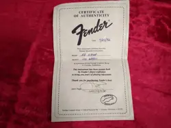 FENDER STRATOCASTER 1992