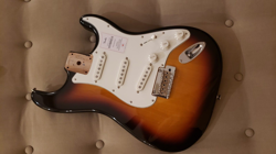 FENDER JAPAN HYBRID II STRATOCASTER LOADED SUNBURST BODY 75TH ANNIVERSARY