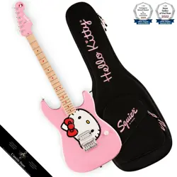 FENDER SQUIER LIMITED EDITION HELLO KITTY STRATOCASTER MAPLE FINGERBOARD PINK JP
