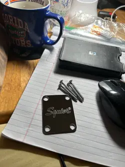 FENDER NECK PLATE / CHROME