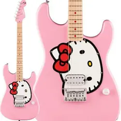 SQUIER BY FENDER LIMITED EDITION HELLO KITTY STRATOCASTER PINK BRAND BEAUTIFUL