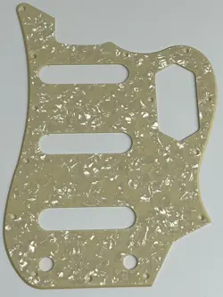 FOR FIT FENDER SQUIER VINTAGE MODIFIED BASS VI GUITAR PICKGUARD CREAM PEARL