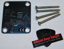 FENDER FLEA JAZZ BASS NECK PLATE ROADWORN CHROME ROAD WORN GUITAR PARTS SPECIAL