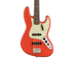 FENDER VINTERA II 60S JAZZ BASS - FIESTA RED W/ ROSEWOOD FB