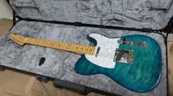 ELECTRIC GUITAR FENDER AMERICAN SHOWCASE TELECASTER AQUA MARINE METALLIC MOD