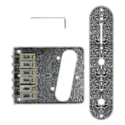 BRIDGE 6-SADDLES VOLUME CONTROL PLATE FOR FENDER TELECASTER ELECTRIC GUITAR P