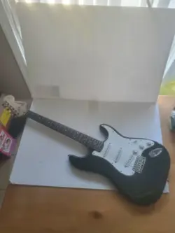 FENDER SQUIER 20TH ANNIVERSARY BLACK ELECTRIC GUITAR