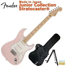 FENDER JUNIOR COLLECTION STRATOCASTER MAPLE FINGERBOARD SATIN SHELL PINK P27