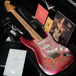 FENDER LIMITED EDITION 1968 PAISLEY STRATOCASTER RELIC AGED PINK PAISLEY P26