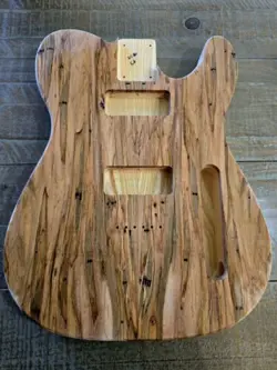 TELECASTER-STYLE GUITAR BODY, AMBROSIA MAPLE ON ASH, P90