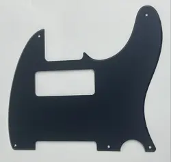 ELECTRIC GUITAR PICKGUARD FOR FENDER TELE 5 HOLE P90 STYLE,1 PLY ACRYLIC BLACK
