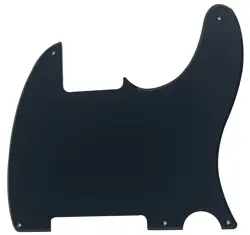 1 PLY ACRYLIC BLACK FOR  FENDER TELECASTER 5-HOLE BLANK STYLE GUITAR PICKGUARD