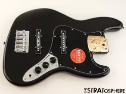 FENDER SQUIER AFFINITY ACTIVE JAZZ V 5 STRING BASS LOADED BODY BLACK METALLIC