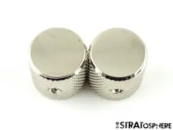 2 FENDER SQUIER 60S TELECASTER THINLINE TELE GUITAR CONTROL KNOBS, BARREL KNOBS