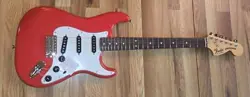 FENDER MIJ LIMITED INTERNATIONAL COLOR STRATOCASTER GUITAR 2023 - MOROCCO RED