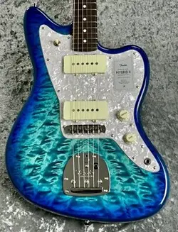 FENDER 2024COLLECTION MADE IN JAPAN HYBRID II JAZZMASTER QMT ROSEWOOD -AQUAMARIN