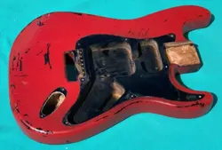 1989 FENDER SQUIER SERIES STRAT STRATOCASTER ELECTRIC GUITAR BODY MADE IN JAPAN