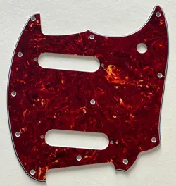 RED TORTOISE PICKGUARD FIT FENDER OFFSET SERIES MUSTANG STYLE GUITAR PARTS