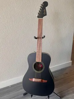 FENDER JOE STRUMMER CAMPFIRE ACOUSTIC ELECTRIC GUITAR MATTE BLACK W GIG BAG