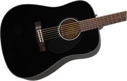 FENDER CD-60S DREADNOUGHT, WALNUT FINGERBOARD, BLACK