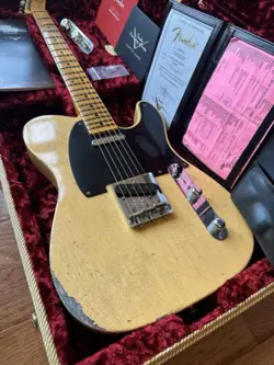 2022 FENDER CUSTOM SHOP ‘52 TELECASTER RELIC- NOCASTER BLONDE