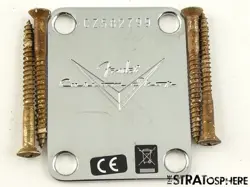 FENDER USA CUSTOM SHOP 1963 RELIC TELECASTER NECK PLATE CHROME TELE.