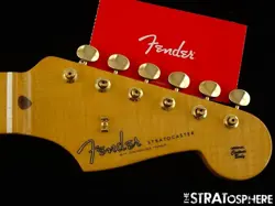 USA FENDER CUSTOM SHOP 70TH ANNIE 54 STRAT NOS GOLD NECK & TUNERS MAPLE.
