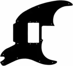 WD CUSTOM PICKGUARD FOR FENDER PAWN SHOP '72 #03G BLACK/GREEN/BLACK