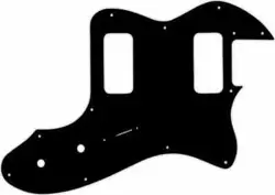 WD CUSTOM PICKGUARD FOR FENDER TELECASTER THINLINE SUPER DELUXE #03G BLACK/GR...