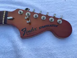 VINTAGE 1977 FENDER STRATOCASTER NECK ROSEWOOD/FLAME MAPLE 3 BOLT USA