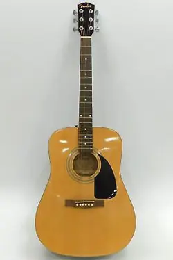 FENDER BRAND FA-100 MODEL WOODEN 6-STRING ACOUSTIC GUITAR W/ GIG BAG