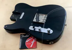 LEFTY VINTAGE FENDER TELECASTER MIJ LOADED TELE SOLID BODY GLOSS BLACK NOS RELIC