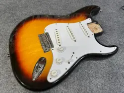 2006 FENDER STRATOCASTER STANDARD BODY ~ MIM, SUNBURST, LOADED W/PICKUPS, BRIDGE