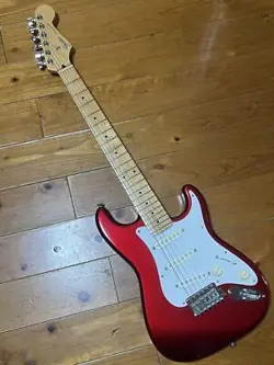 FENDER ST-38S STRATOCASTER RED ELECTRIC GUITAR USED SHIPPING FROM JAPAN W/ SC
