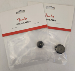 GENUINE FENDER CONCENTRIC DELUXE JAZZ BASS GUITAR UPPER AND LOWER KNOBS KNOB