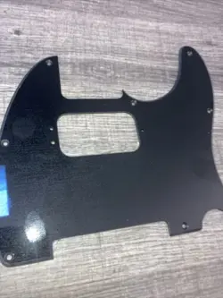 SINGLE PLY BLACK  FENDER TELECASTER PICKGUARD HUMBUCKING ROUTE 47