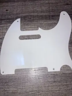 WHITE SINGLE PLY REPLACEMENT FENDER TELECASTER PICKGUARD 47
