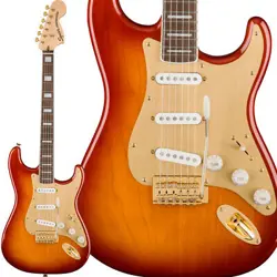 SQUIER BY FENDER 40TH ANNIVERSARY STRATOCASTER GOLD EDITION SIENNA SUNBURST