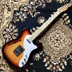 SQUIER BY FENDER AFFINITY SERIES TELECASTER THINLINE 3-COLOR SUNBURST