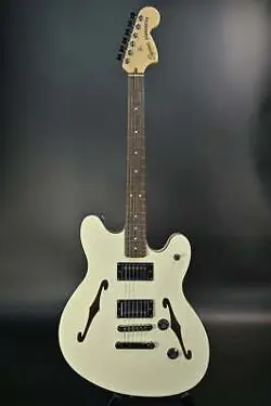 SQUIER BY FENDER AFFINITY SERIES STARCASTER DELUXE LAUREL OLYMPIC WHITE