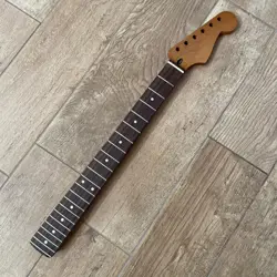 22 FRETS ROASTED MAPLE STRAT ELECTRIC GUITAR NECK ROSEWOOD FOR FENDER ST REPLACE