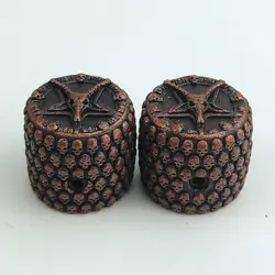 2PCS RED BRONZE