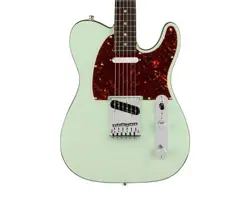 USED FENDER ULTRA LUXE TELECASTER - TRANSPARENT SURF GREEN W/ ROSEWOOD FB