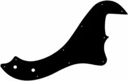 WD CUSTOM PICKGUARD FOR FENDER STANDARD DIMENSION BASS IV #03G BLACK/GREEN/BLACK