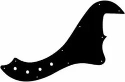 WD CUSTOM PICKGUARD FOR SQUIER BY FENDER DELUXE DIMENSION BASS IV #03O BLACK/...