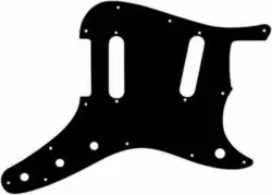 WD CUSTOM PICKGUARD FOR FENDER 1956-1964 DUO-SONIC 12 HOLE #03G BLACK/GREEN/B...