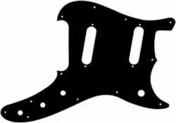 WD CUSTOM PICKGUARD FOR FENDER 1993-1996 DUO-SONIC REISSUE #03Y BLACK/YELLOW/...