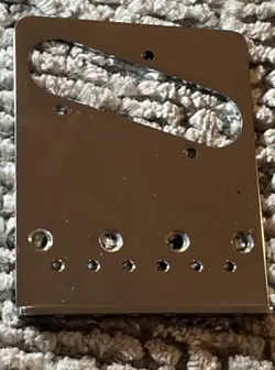 VINTAGE TELE STYLE GUITAR BRIDGE CHROME FOR TELECASTER GUITAR FENDER