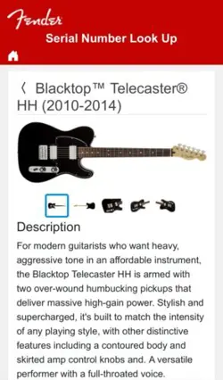 FENDER TELECASTER BLACKTOP ROSEWOOD NECK “LOADED NECK ONLY”